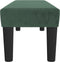 vidaXL - Bankje - 100x30x30 - cm - fluweel - donkergroen
