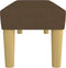 vidaXL - Bankje - 100x30x30 - cm - stof - donkerbruin