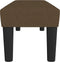 vidaXL - Bankje - 100x30x30 - cm - stof - donkerbruin
