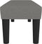 vidaXL - Bankje - 100x30x30 - cm - stof - donkergrijs