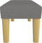 vidaXL - Bankje - 100x30x30 - cm - stof - donkergrijs