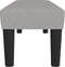 vidaXL - Bankje - 100x30x30 - cm - stof - lichtgrijs