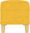 vidaXL - Bankje - 100x35x41 - cm - stof - lichtgeel