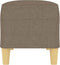 vidaXL - Bankje - 100x35x41 - cm - stof - taupe