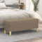 vidaXL - Bankje - 100x35x41 - cm - stof - taupe