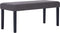 vidaXL - Bankje - 106 - cm - kunstleer - grijs