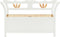 vidaXL - Bankje - 107x45x75,5 - cm - massief - vurenhout - wit