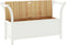 vidaXL - Bankje - 107x45x75,5 - cm - massief - vurenhout - wit