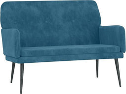 vidaXL - Bankje - 108x79x79 - cm - fluweel - blauw