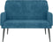 vidaXL - Bankje - 108x79x79 - cm - fluweel - blauw