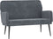 vidaXL - Bankje - 108x79x79 - cm - fluweel - donkergrijs