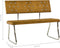 vidaXL - Bankje - 110 - cm - fluweel - bruin