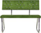 vidaXL - Bankje - 110 - cm - fluweel - llichtgroen