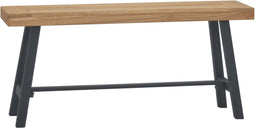 vidaXL - Bankje - 110 - cm - massief - teakhout