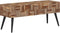 vidaXL - Bankje - 110x35x45 - cm - massief - gerecycled - teakhout