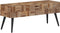vidaXL - Bankje - 110x35x45 - cm - massief - gerecycled - teakhout