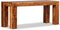 vidaXL - Bankje - 110x35x45 - cm - massief - sheeshamhout