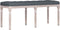 vidaXL - Bankje - 110x40x49 - cm - fluweel - donkergrijs