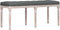 vidaXL - Bankje - 110x40x49 - cm - stof - donkergrijs