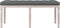 vidaXL - Bankje - 110x40x49 - cm - stof - donkergrijs