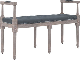 vidaXL - Bankje - 110x40x70 - cm - fluweel - donkergrijs