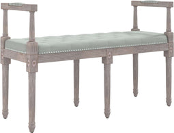 vidaXL - Bankje - 110x40x70 - cm - fluweel - lichtgrijs