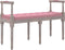 vidaXL - Bankje - 110x40x70 - cm - fluweel - roze