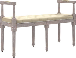 vidaXL - Bankje - 110x40x70 - cm - linnen