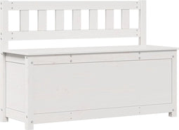 vidaXL - Bankje - 110x41x76,5 - cm - massief - grenenhout - wit