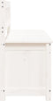 vidaXL - Bankje - 110x41x76,5 - cm - massief - grenenhout - wit