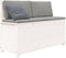 vidaXL - Bankje - 110x41x76,5 - cm - massief - grenenhout - wit