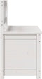 vidaXL - Bankje - 110x41x76,5 - cm - massief - grenenhout - wit