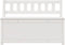 vidaXL - Bankje - 110x41x76,5 - cm - massief - grenenhout - wit