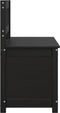 vidaXL - Bankje - 110x41x76,5 - cm - massief - grenenhout - zwart