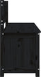 vidaXL - Bankje - 110x41x76,5 - cm - massief - grenenhout - zwart