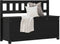 vidaXL - Bankje - 110x41x76,5 - cm - massief - grenenhout - zwart