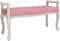 vidaXL - Bankje - 110x45x60 - cm - fluweel - roze