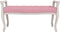 vidaXL - Bankje - 110x45x60 - cm - fluweel - roze