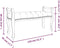 vidaXL - Bankje - 110x45x60 - cm - stof - donkergrijs