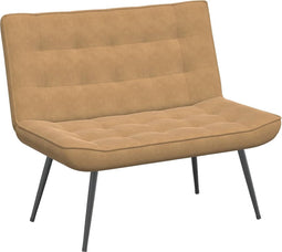 vidaXL - Bankje - 110x74x84 - cm - fluweel - bruin