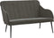vidaXL - Bankje - 110x76x80 - cm - fluweel - donkergrijs