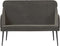 vidaXL - Bankje - 110x76x80 - cm - fluweel - donkergrijs