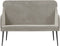 vidaXL - Bankje - 110x76x80 - cm - fluweel - lichtgrijs