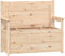 vidaXL - Bankje - 112,5x51,5x96,5 - cm - massief - grenenhout