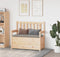 vidaXL - Bankje - 112,5x51,5x96,5 - cm - massief - grenenhout