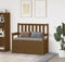 vidaXL - Bankje - 112,5x51,5x96,5 - cm - massief - grenenhout - honingbruin