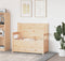 vidaXL - Bankje - 112,5x51,5x96,5 - cm - massief - grenenhout