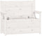 vidaXL - Bankje - 112,5x51,5x96,5 - cm - massief - grenenhout - wit