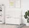 vidaXL - Bankje - 112,5x51,5x96,5 - cm - massief - grenenhout - wit
