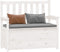 vidaXL - Bankje - 112,5x51,5x96,5 - cm - massief - grenenhout - wit